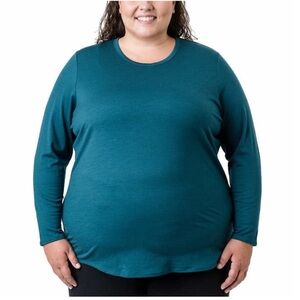 NWT Seg’ments Ladies Merino Wool Top TEAL - size XXL cozy winter comfy